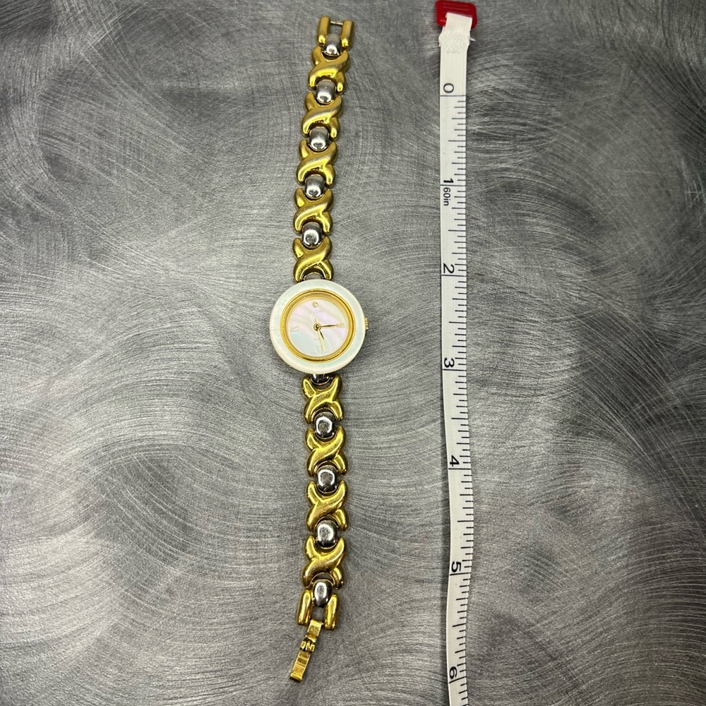 Elgin Gold Plated Watch with Diamond